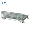 Foldable Collapsible Stackable Warehouse Storage Steel Metal Wire Mesh Cage Container